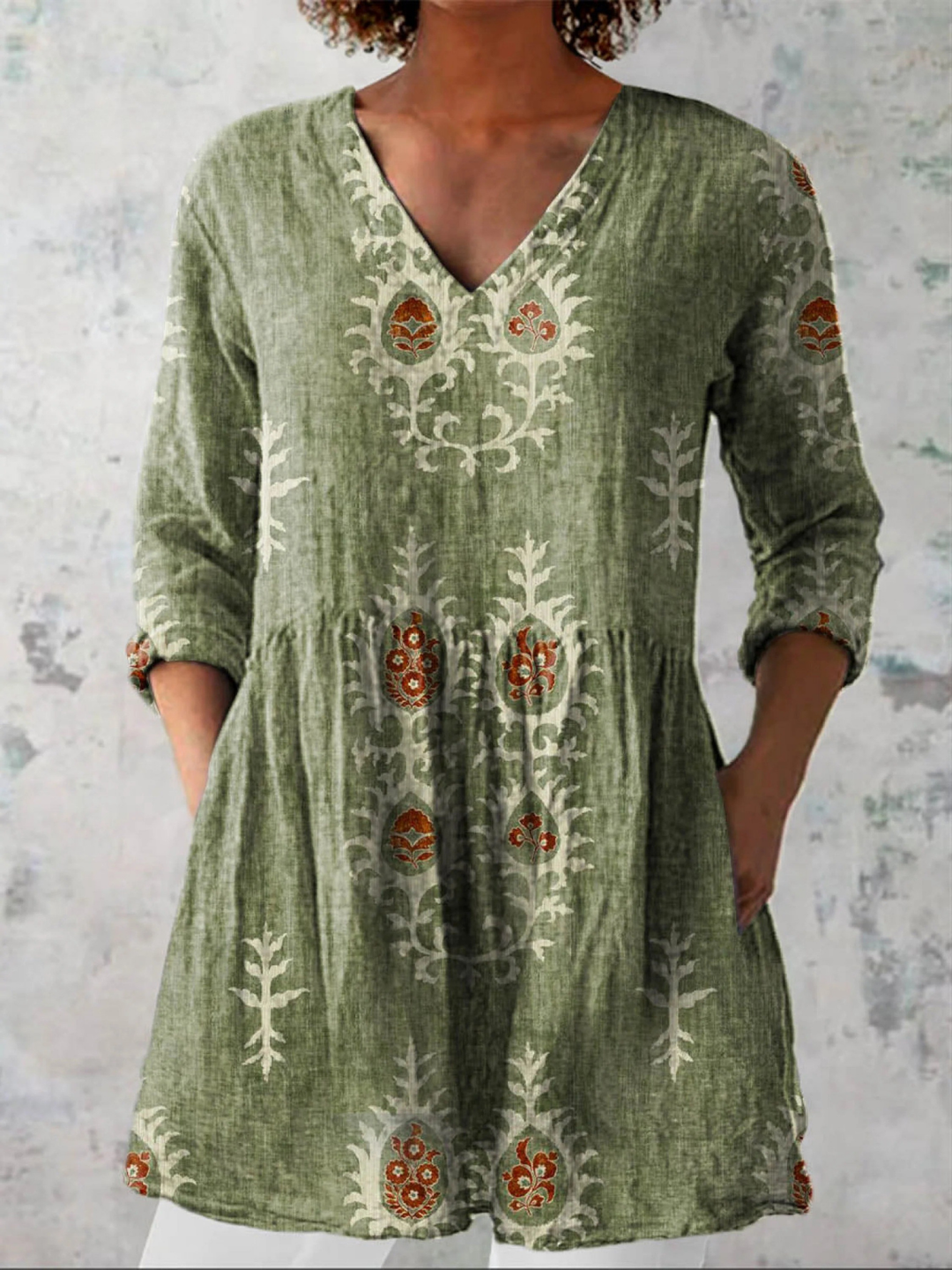 Maeve | Blusa lunga con scollatura a V