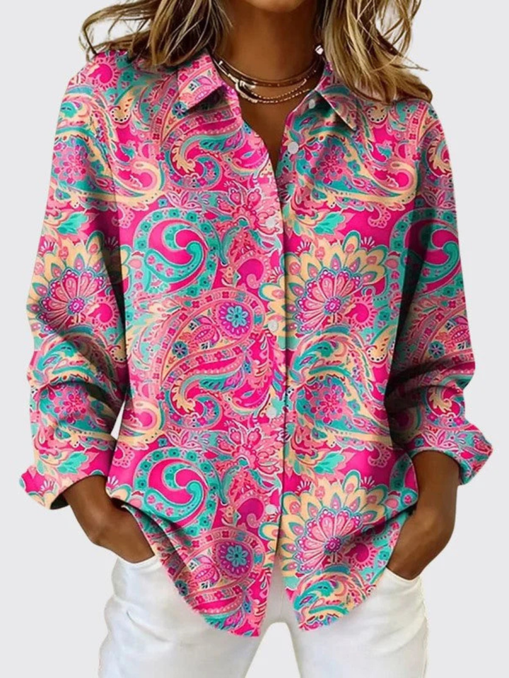 Giovanna | Blusa con bottoni e stampa paisley