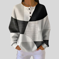 Sondra | Felpa Henley Colorblock Testurizzata