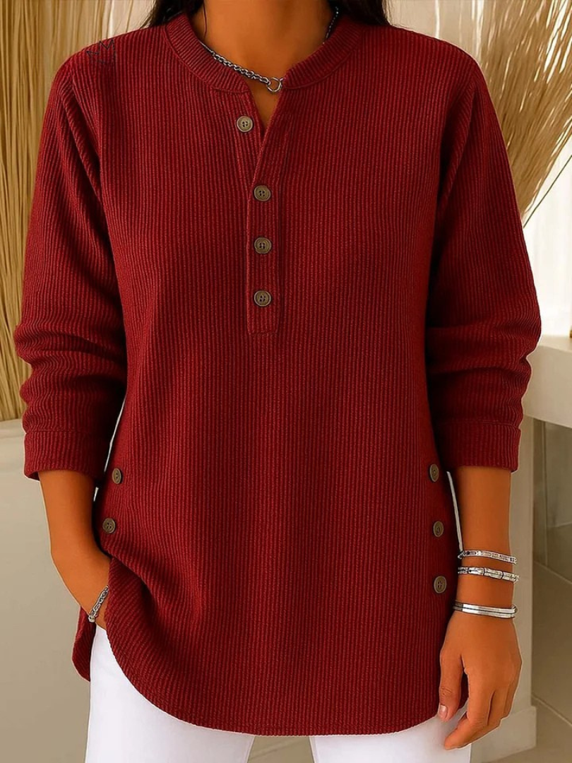 Donata | Tunica Henley con Bottoni