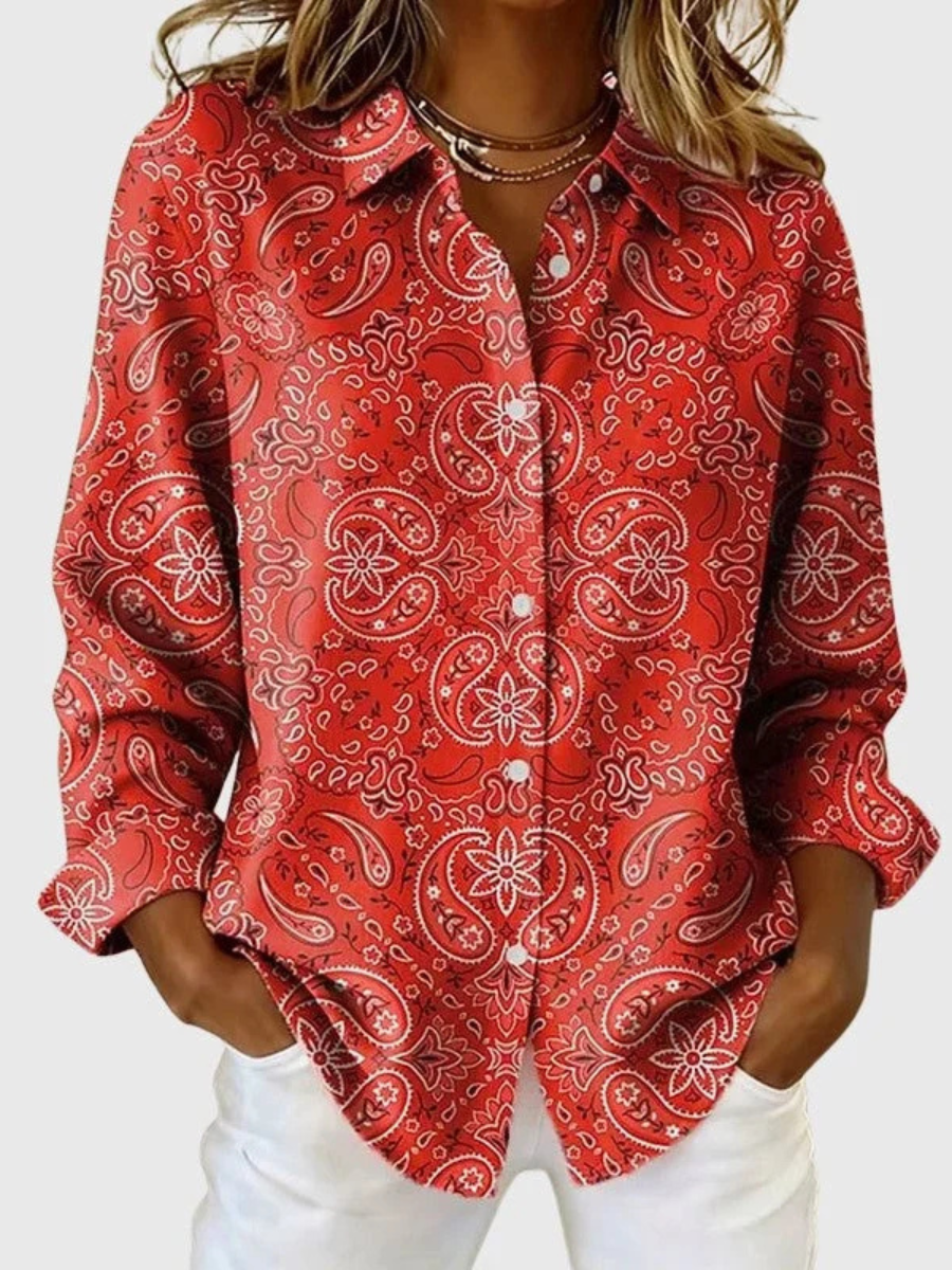 Giovanna | Blusa con bottoni e stampa paisley