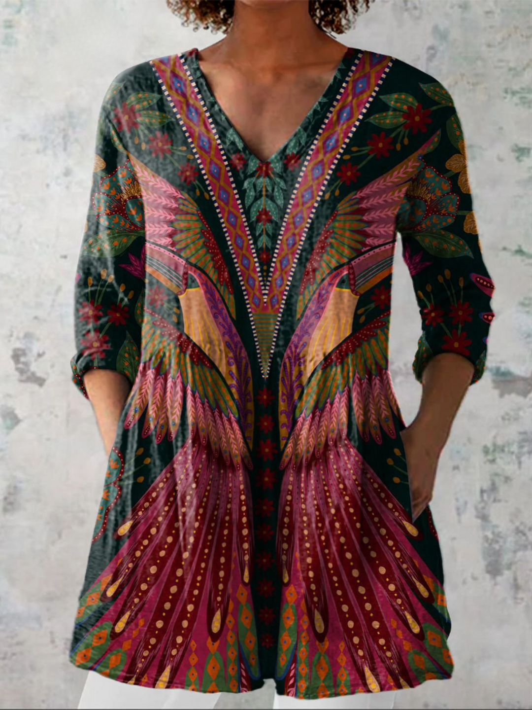 Adrianna | Blusa lunga a V