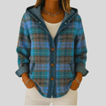 Maribeth | Giacca a Camicia a Quadri con Cappuccio