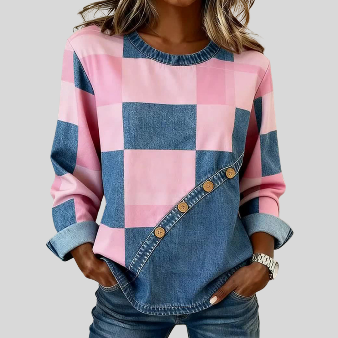 Elsie | Felpa Patchwork Colorblock