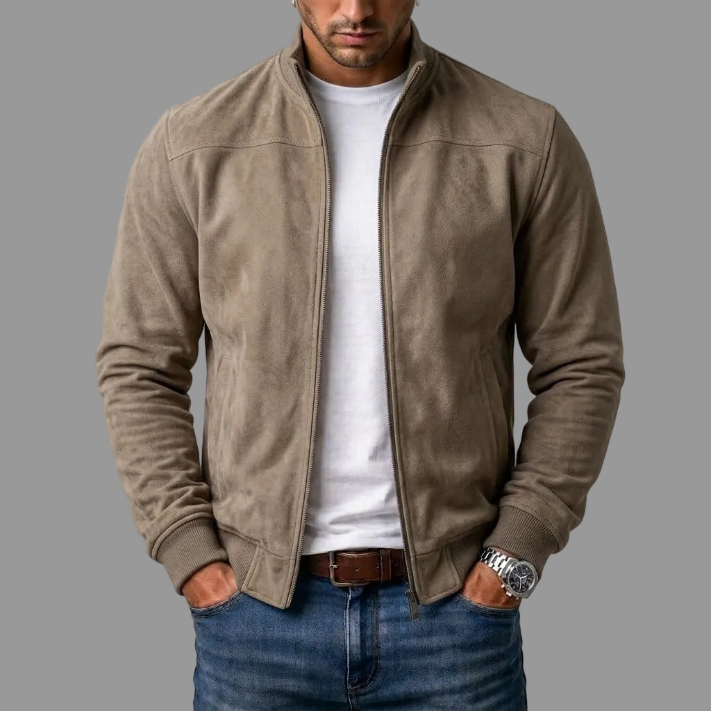 Enrico | Giacca bomber in camoscio