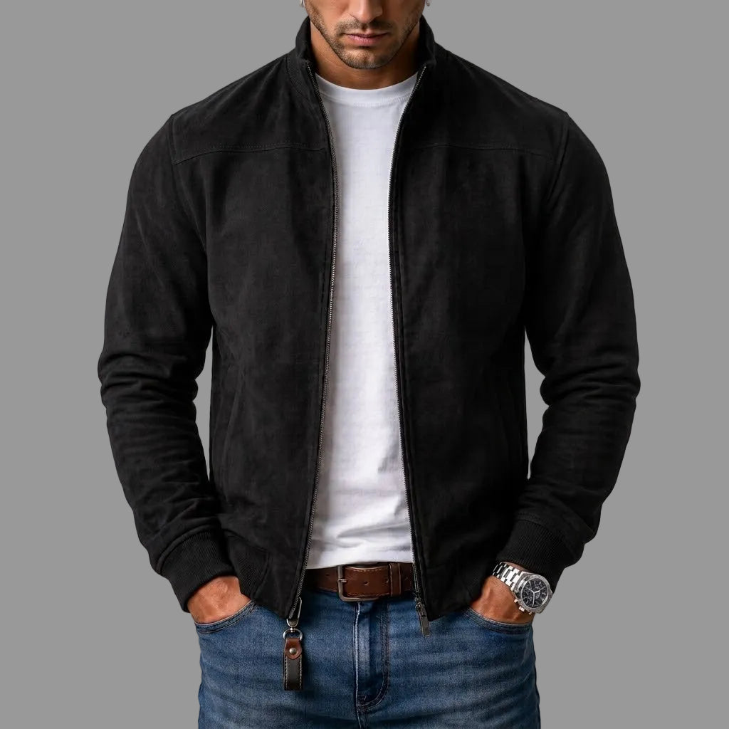 Enrico | Giacca bomber in camoscio