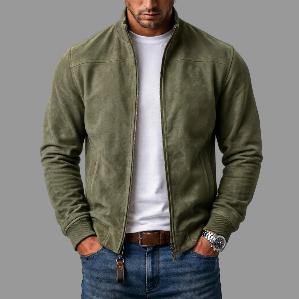 Enrico | Giacca bomber in camoscio
