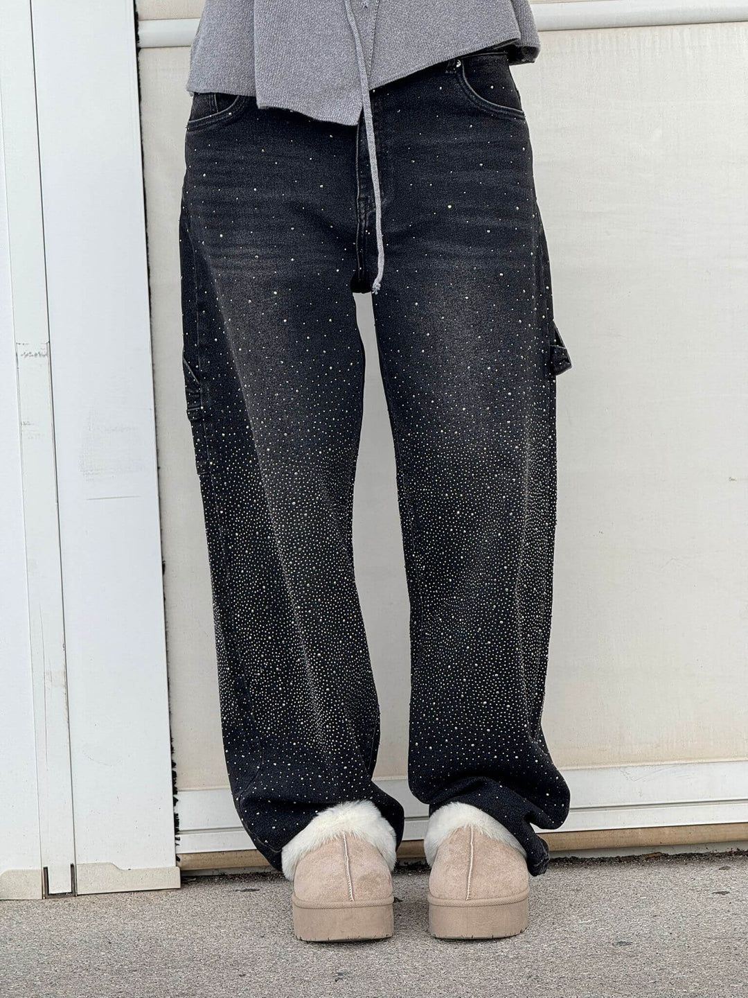 Cristina | Jeans Balloon con Dettagli Brillanti