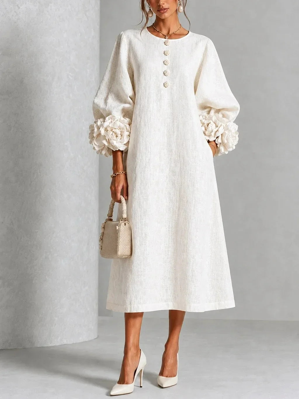 Elisa | Vestito Floreale Midi