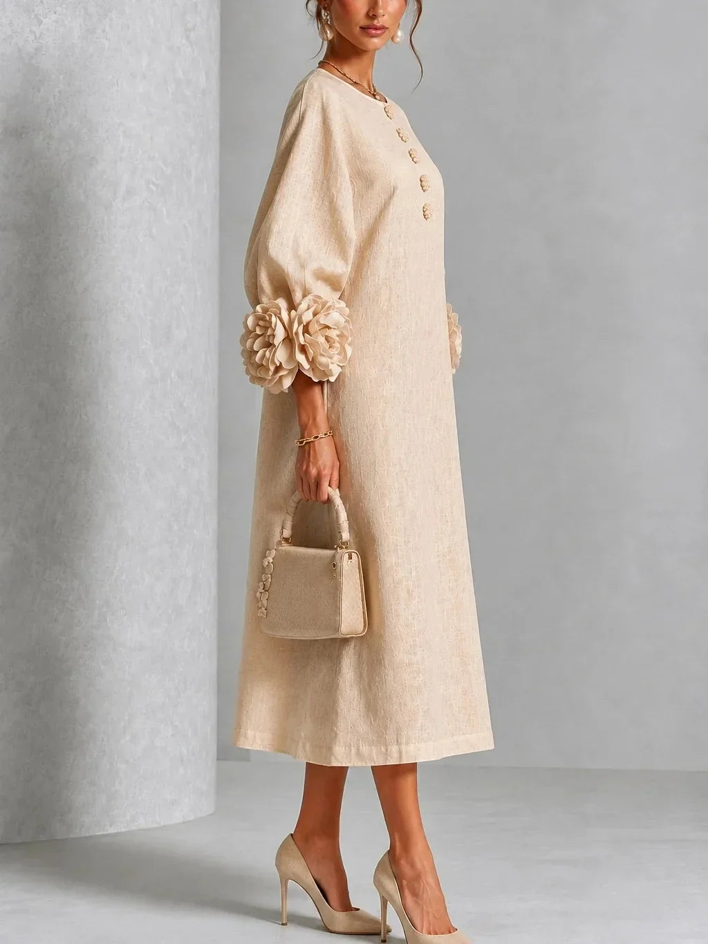 Elisa | Vestito Floreale Midi
