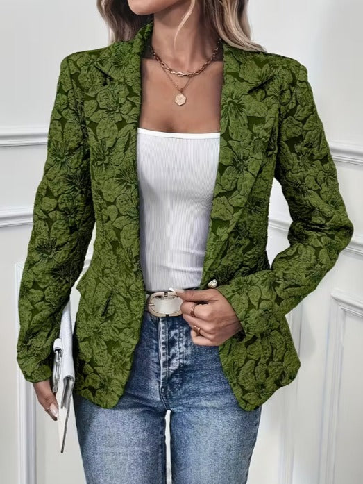 Brenda - Blazer Fitted in Jacquard Paisley per Donna