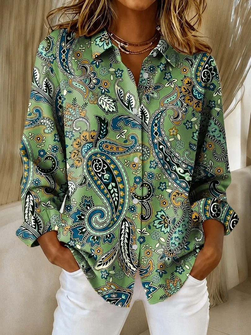 Giovanna | Blusa con bottoni e stampa paisley