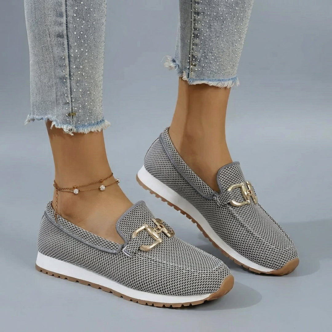 Teresa | Mocassini Comfort in Mesh con Morsetto e Suola Antiscivolo