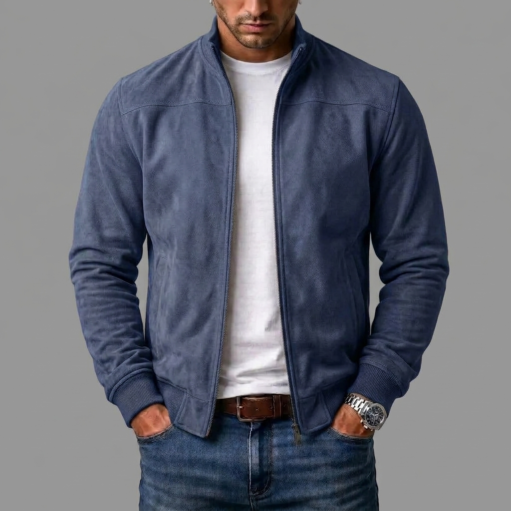 Enrico | Giacca bomber in camoscio