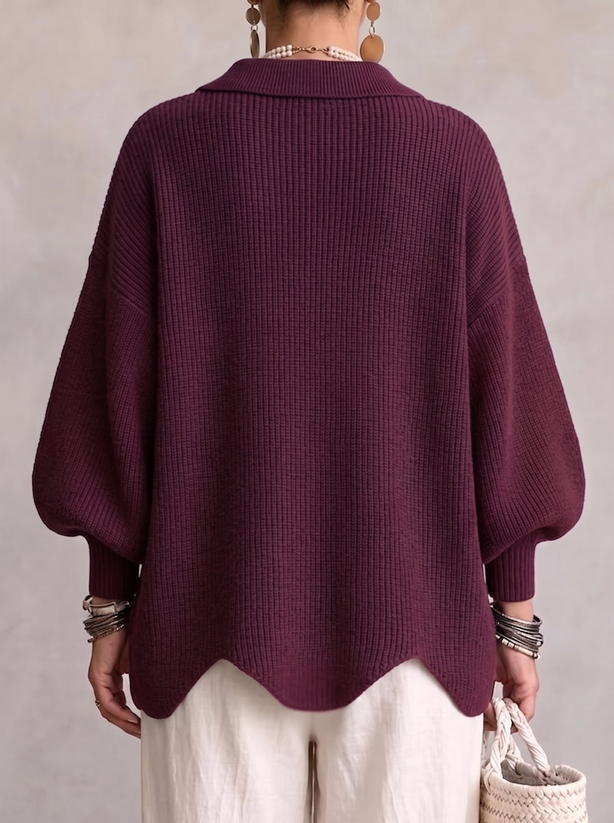 Elena™ | Cardigan Oversize con Collo