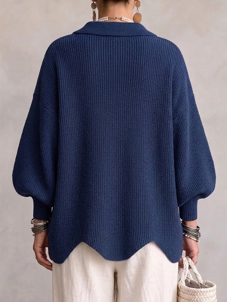Elena™ | Cardigan Oversize con Collo