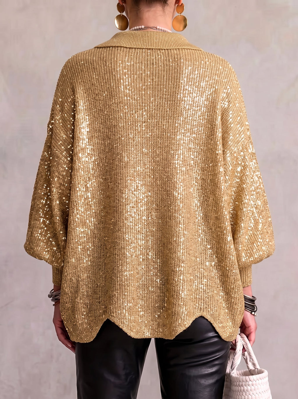 Elena™ | Cardigan Oversize con Collo